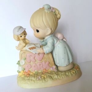 Vintage 90s Precious Moments RV Haven Fun or What Collectible Porcelain Figurine